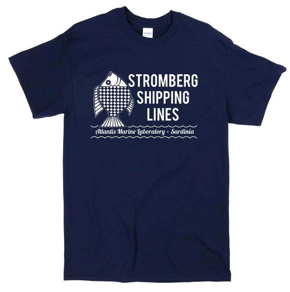 Stramberg Shipping James Bond Inspired T-Shirt-007 фильм ретро Мужская футболка из 2019 хлопка с коротким
