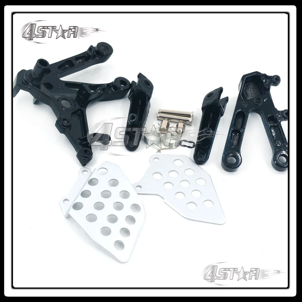 Мотоциклетные черные подножки для переднего всадника педали и кронштейны