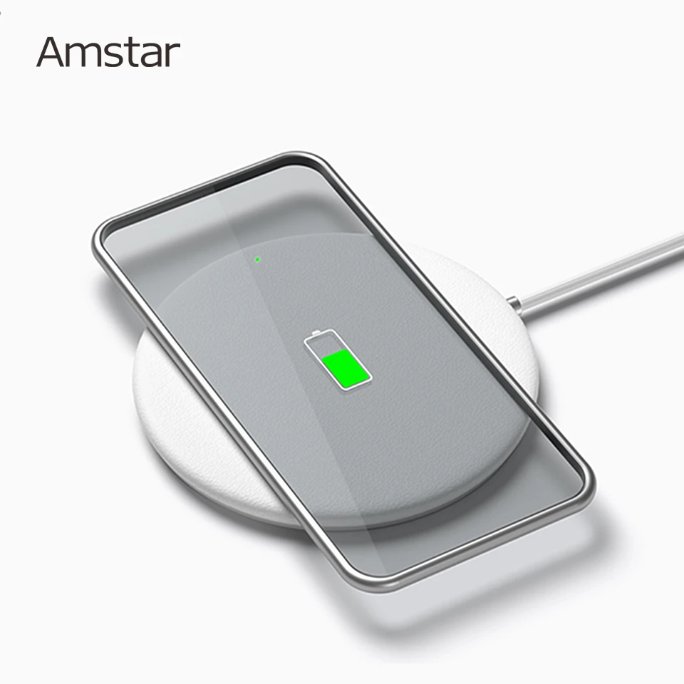 Беспроводное зарядное устройство Amstar для iPhone 11 X XS XR 10 Вт USB Беспроводная зарядка