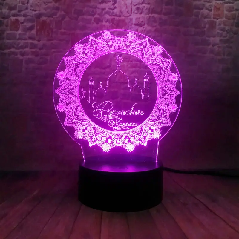 Модель месяца быстрой вечеринки 3D иллюзия светодиодный ночсветильник