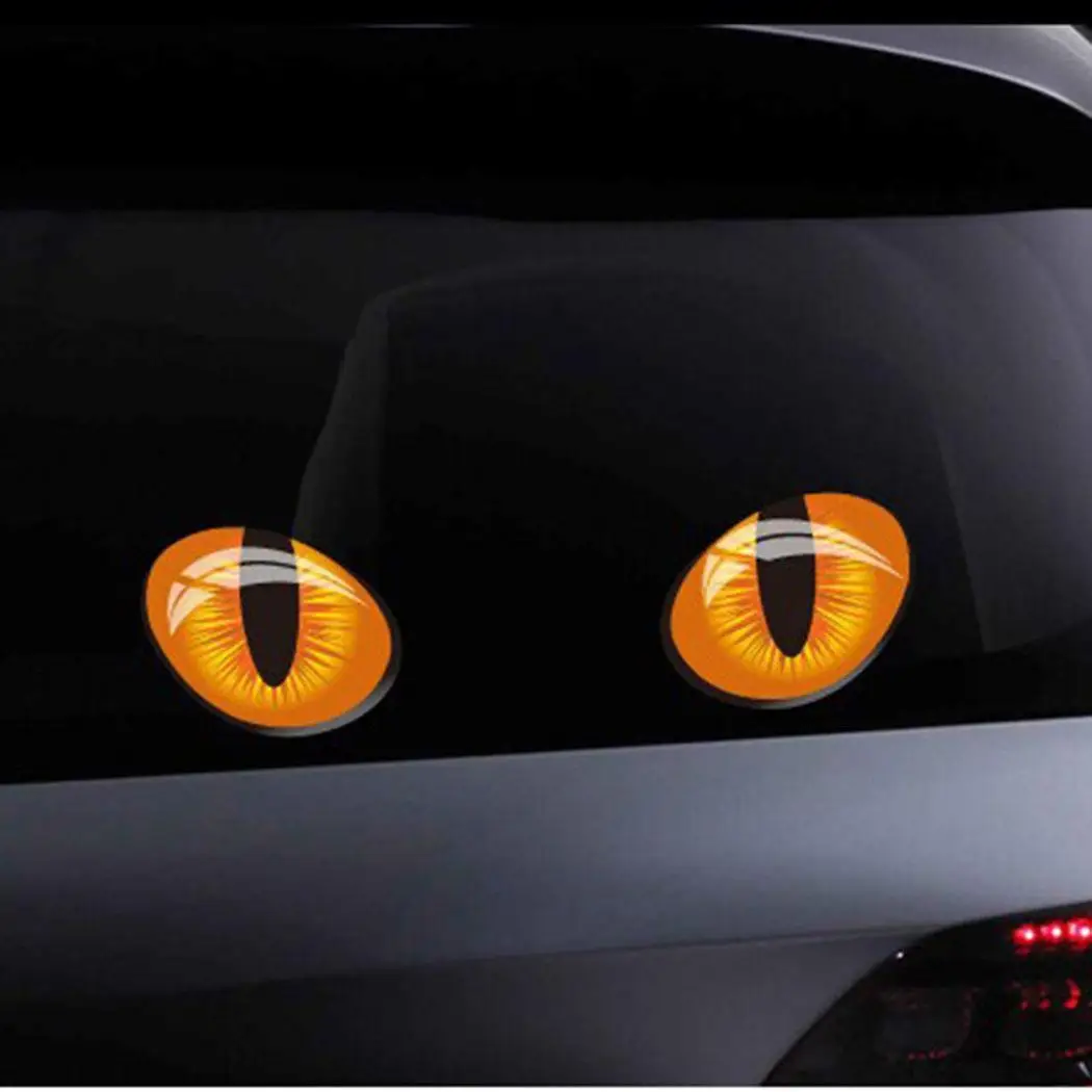 New Cartoon Simulation Cat's Eye Car Decorative Stickers Reflective Body Rearview Mirror | Автомобили и мотоциклы
