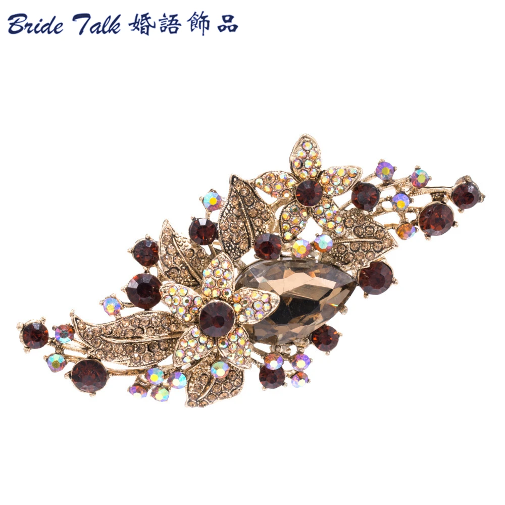 Модные ювелирные изделия винтажные броши в форме капли стразы Кристалл