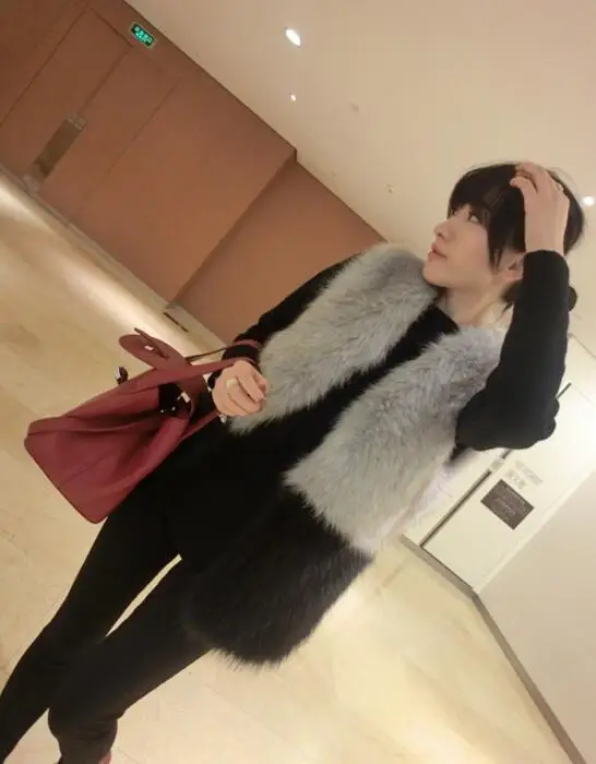 

2022 New Fashion Faux Fur Coat Winter Coat Women Waist Coat Fur Gilet Women's Fur Jacket Fur Vest For Ladies