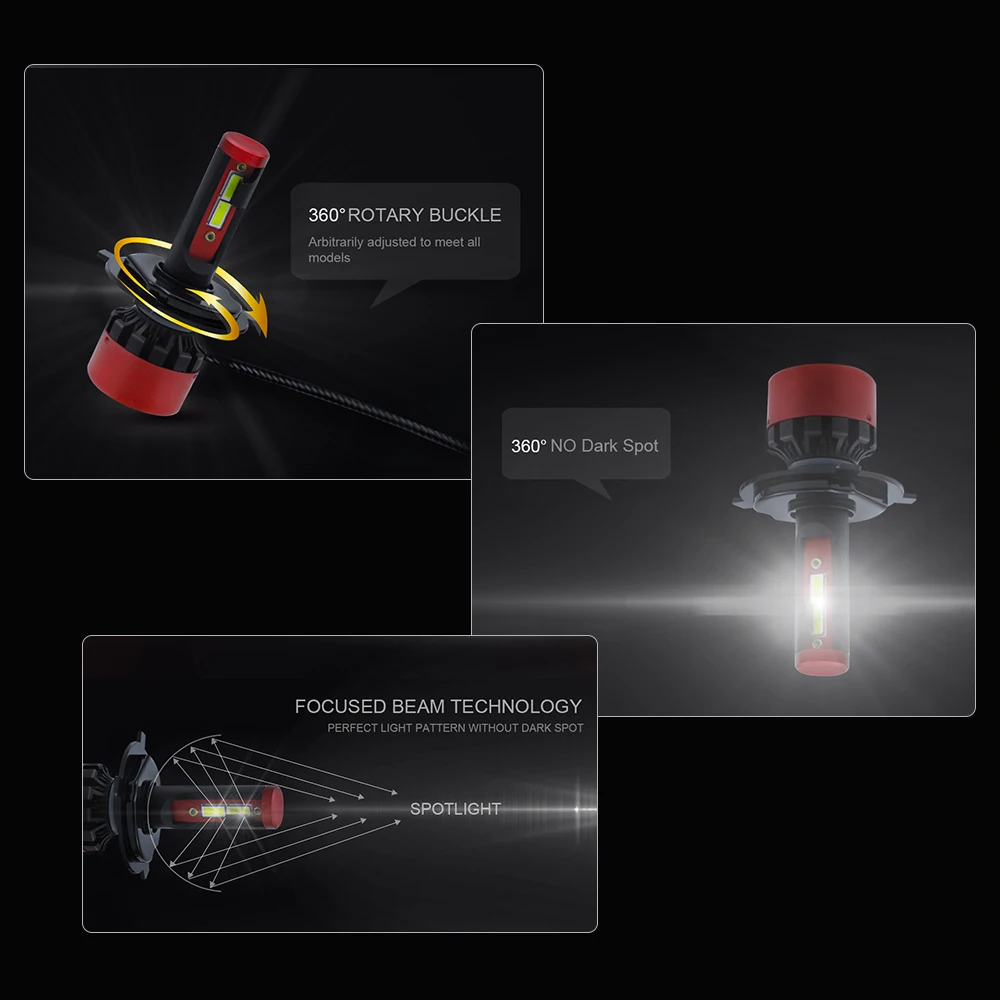 Мини CANBUS healight h4 led h11 h1 h3 h7 9005 9006 hb3 hb4 csp чип Тюнинг автомобилей лампада фары 6000k