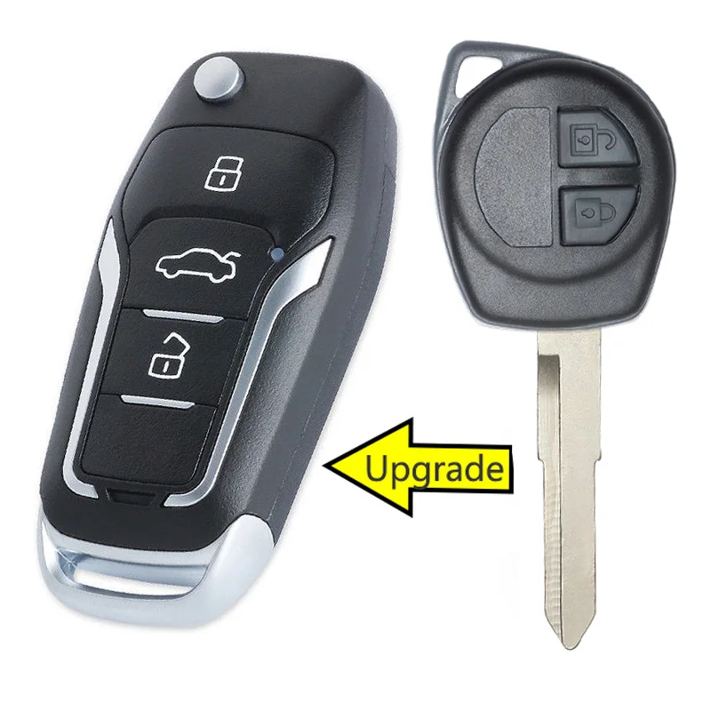 KEYECU 433 МГц ID46 чип P/N: 926684 обновленный складной 2-кнопочный дистанционный