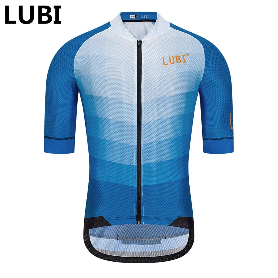 only jersey LUBI мужская летняя Pro команда Топ Велоспорт Джерси короткий рукав дышащая велосипедная майка крутая гоночная одежда для езды на горном велосипеде одежда для велоспорта - Цвет: only jersey