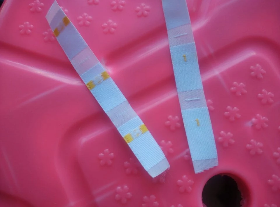 100 шт. дамасская Полиэстеровая ткань золотистый цвет номер размер этикетки для