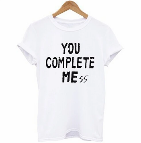 Женская футболка летняя 2018 модная Harajuku панк топ You Complete Mess Rock хлопковая уличная