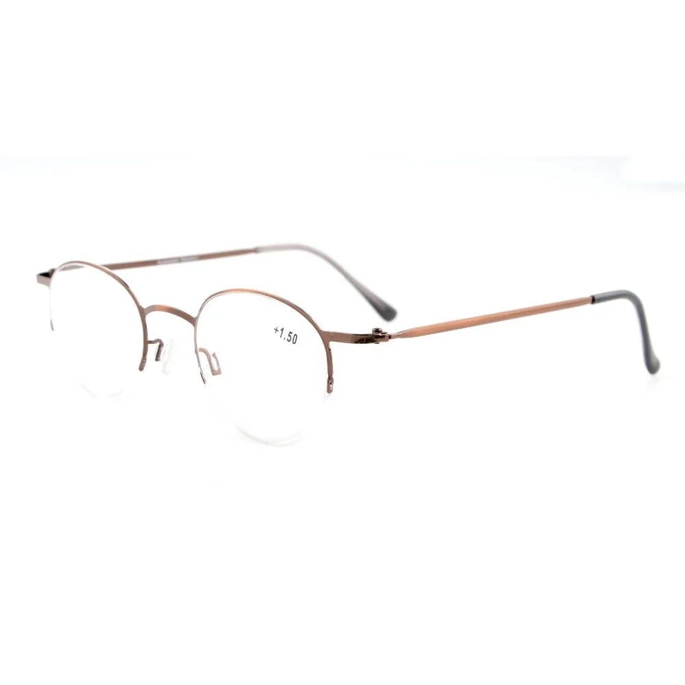 R15029 Eyekepper легкие полуобода овальные круглые очки для чтения + 0 0/0 5/0 75/1 0/1 25/1 5/1 75/2 0/2