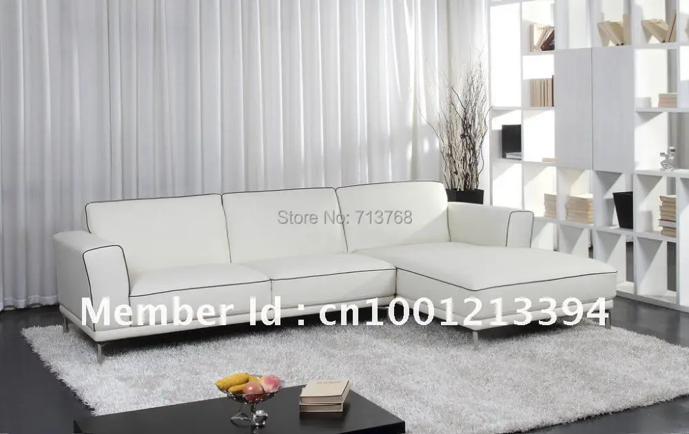 Современная мебель/гостиная угловой кожаный диван/секционный диван|leather sofa|sectional