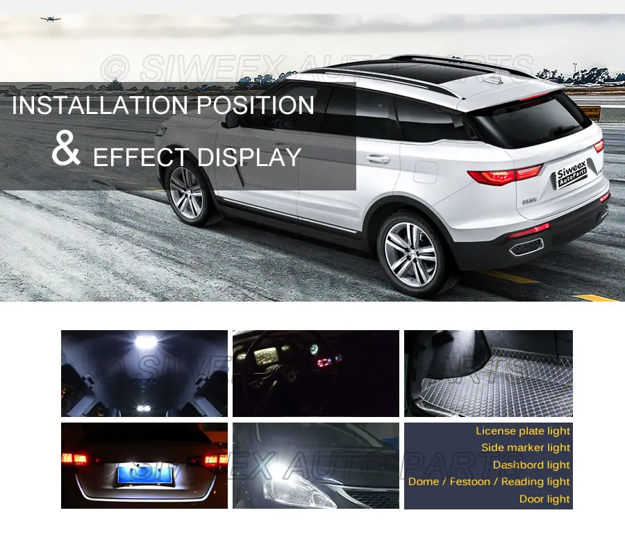 Фото 4 шт. H6W BAX9S светодиодный ные лампы 8 SMD 5730 автомобиля интерьер чтения двери боковые габаритные огни теплый/белый DC 12 В авто номерной знак лампы №3