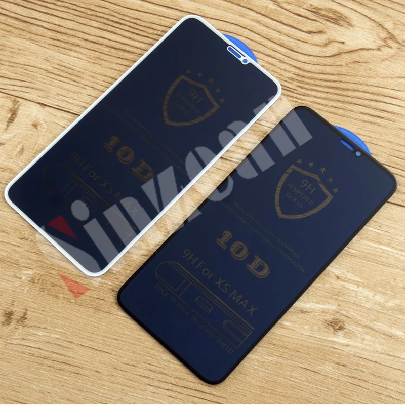 Sinzean 100 шт 10D Полное стекло для iPhone 11 pro max/Xs max/XR/8 plus/7 plus 3D закаленное защитное стекло