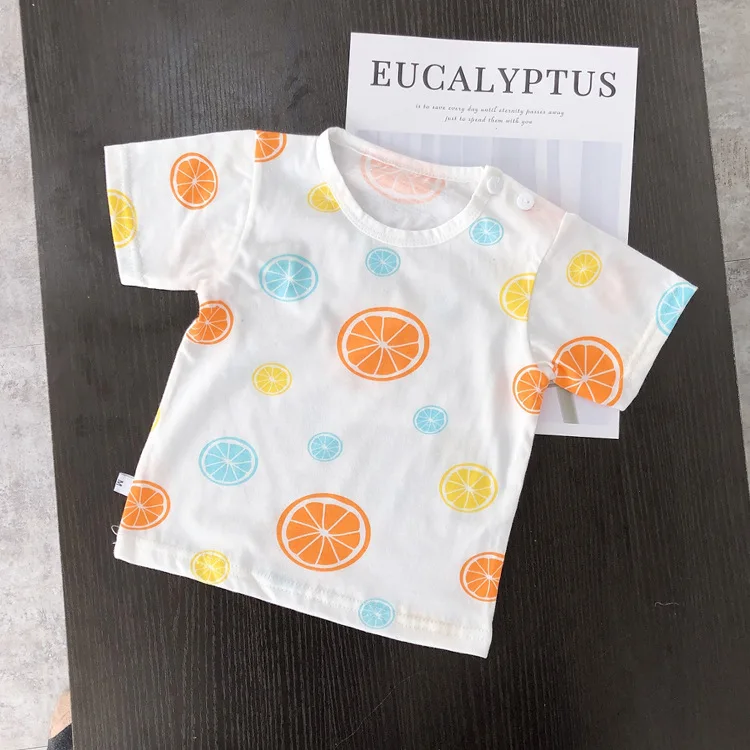 Детская футболка для девочек летние хлопковые топы маленьких мальчиков футболки