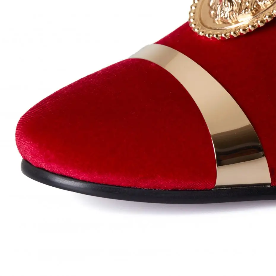 Мужские лоферы с пряжкой в виде животного размеры 6 14|footwear|footwear menfootwear shoes |