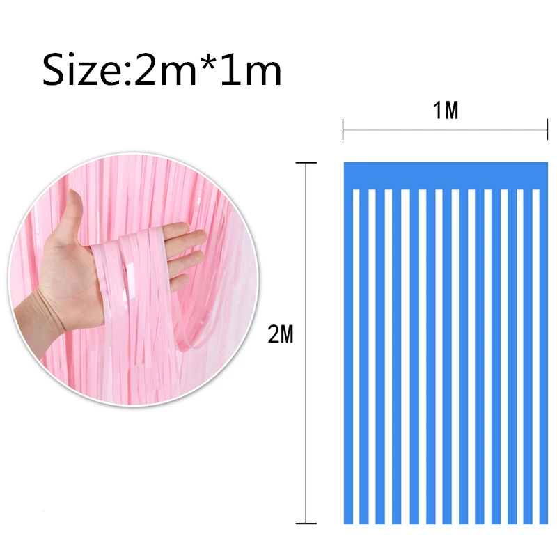 Занавеска из фольги занавеска с бахромой в виде макарон украшение для