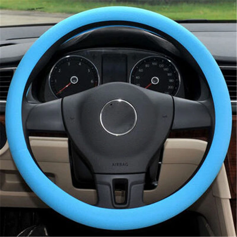 Ladysmtop силиконовый чехол рулевого колеса автомобиля для Peugeot 301 307 308 206 207 208 407 408 508