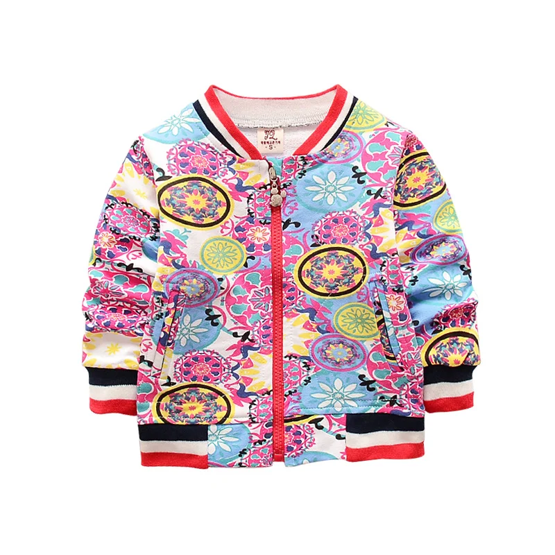 Модные детские пальто с цветочным принтом куртка для мальчиков и девочек сезон