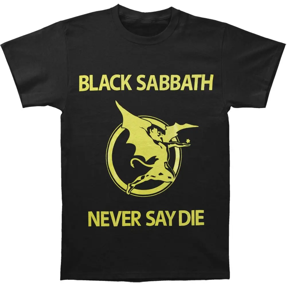 Черная мужская синяя футболка с надписью Never Say Die|Мужские футболки| |