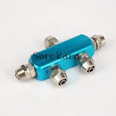 

Pneumatic 13 Way Znic Alloy Air Hose 8x5mm Press fit Quick Coupler Connector Pipe Fitting Manifold Block Splitter