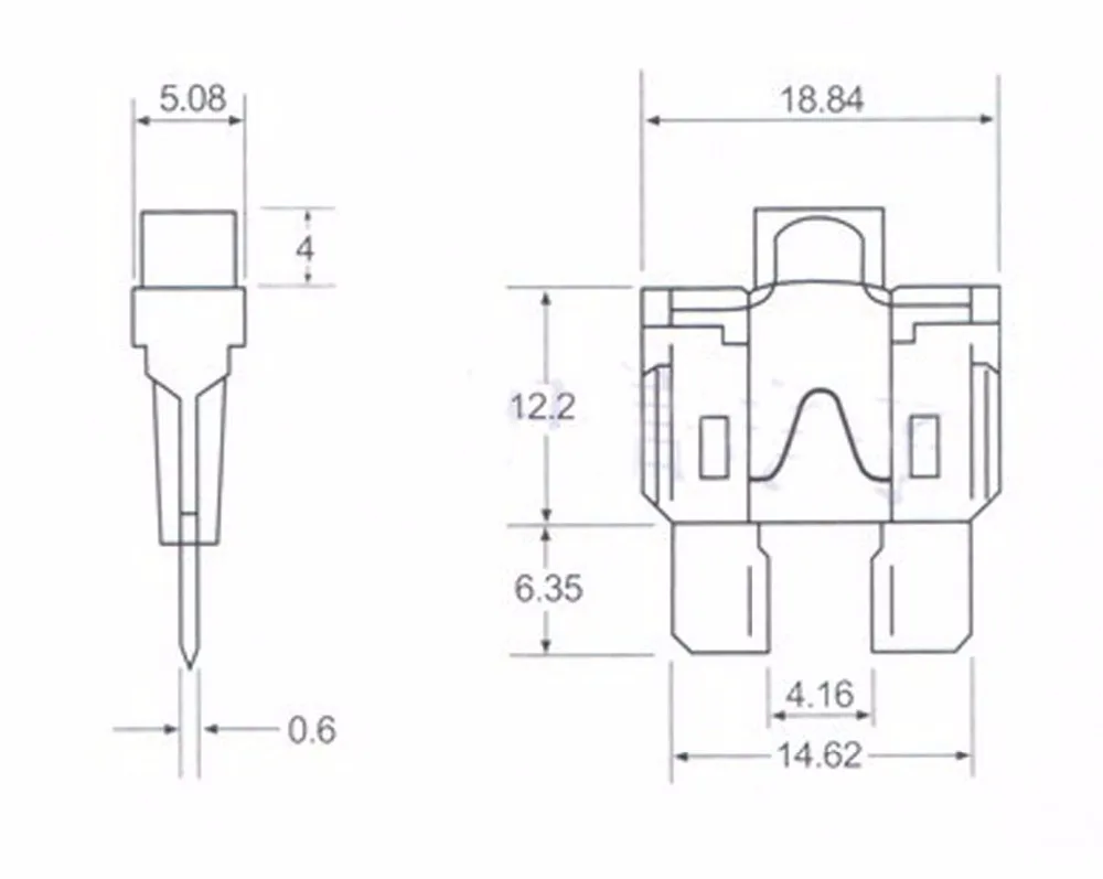 Автомобильный предохранитель с индикатором неисправности маленькие