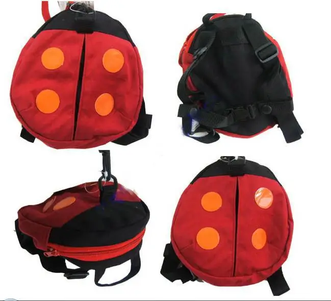 Ladybug Детские ремни безопасности ремни buddy "Божья коровка" летучая мышь Жгут детский детская переноска 2-в-1 ремни для рюкзака ремень для прогулки, помощник - Цвет: Ladybug