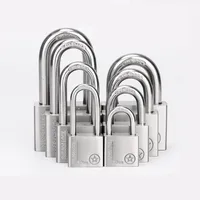 160pcs 304 Stainless Steel Padlock Cabinet Outdoor Lock Head Furniture Lock Waterproof Rust-Proof Door Lock 40mm Lock same key
