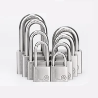 160pcs 304 stainless steel padlock cabinet outdoor lock head furniture lock waterproof rust proof door lock 40mm lock same key