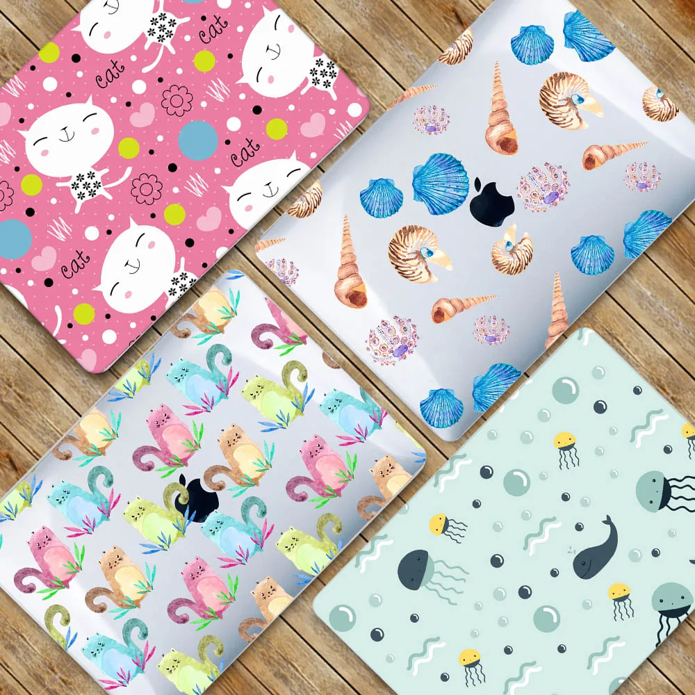 Чехол Redlai для Apple Macbook 12 дюймов A1534 Air 13 A1466 Pro 15 Touch bar A1706 A1707 чехол ноутбука с милыми