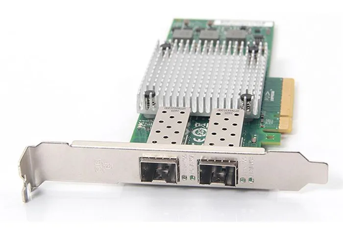 Волоконно Оптический ethernet адаптер 9812AF 2SFP + PCI Expree pcie X8 10 ГБ Двухпортовая сетевая