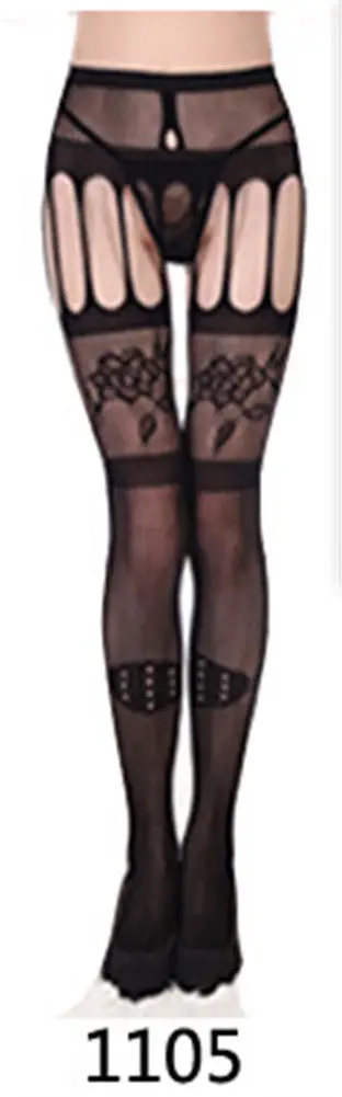 Сексуальные Новые 2018 женские кружевные сетчатые колготки с цветочным узором