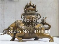 Полностью хороший Fengshui бронза принести множество денег и богатство honeypot деньги OX