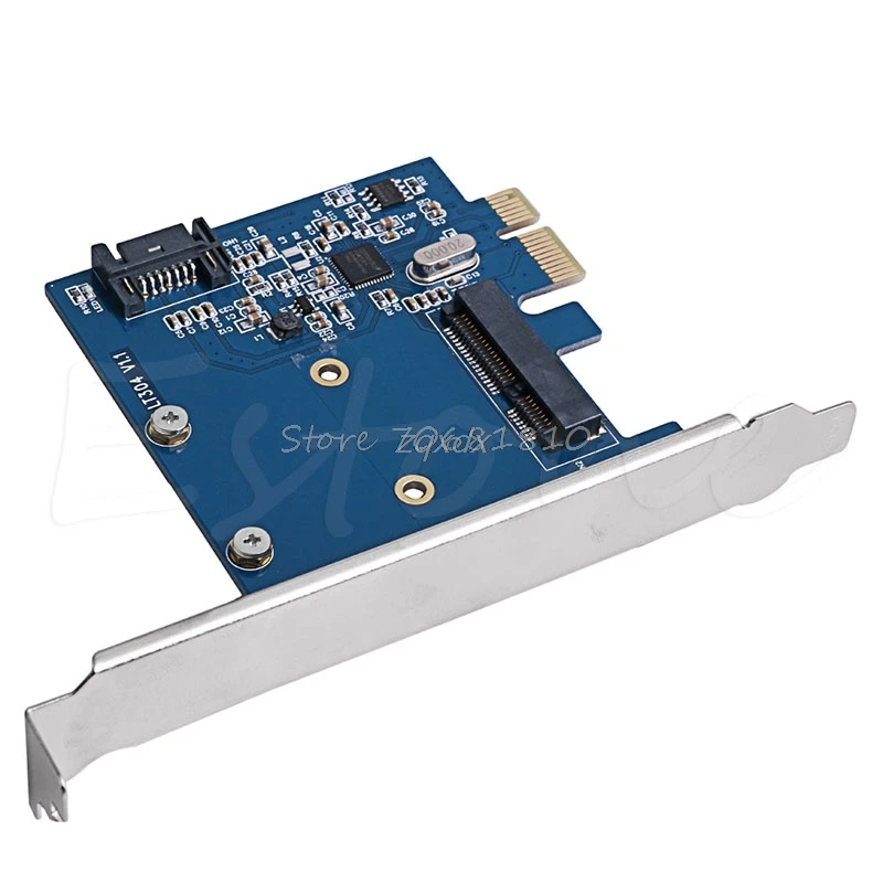 PCI-E PCIe к mSATA SSD и SATA 3 0 комбинированный расширитель адаптер-карта 6 Гбит/с оптовая