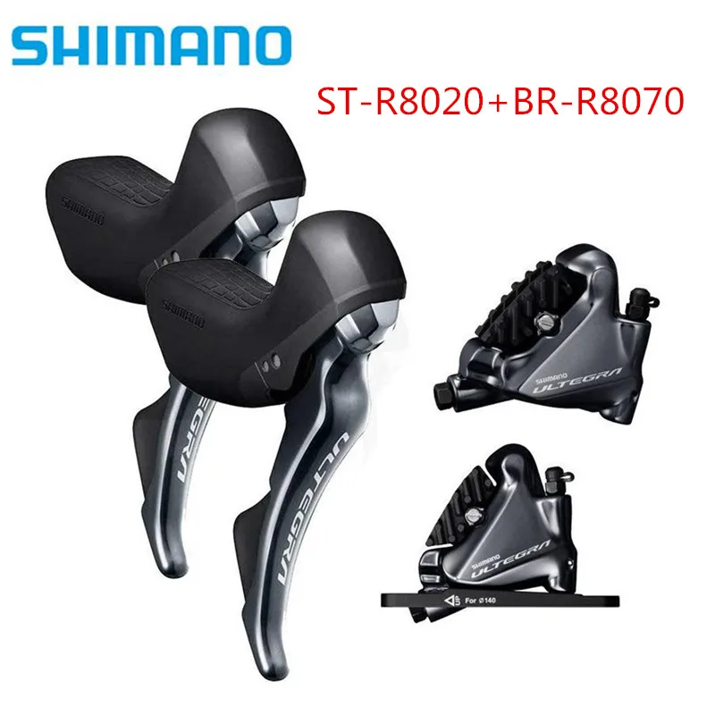 Shimano Ultegra ST R8020 триггерный переключатель передач+ BR R8070 STI+ гидравлические дисковые тормоза плоское крепление 2x11 скорость