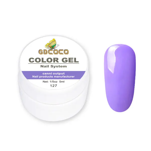 127 GDCOCO, 5 мл, PureColor, гель для нанесения краски, замачиваемый, УФ светодиодный Гель-лак для ногтей, CANNI, дизайн ногтей, Профессиональный гель для ногтей - Цвет: 127
