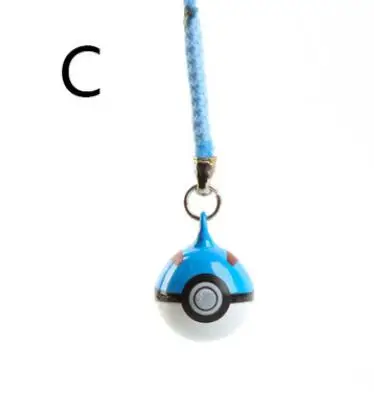 Зеленый Новинка; 10 шт. детские топы с изображением Pokemon сотовый телефон ремень подвески, брелки для ключей, брелок для ключей аксессуары для ювелирных изделий T12 - Цвет: Зеленый