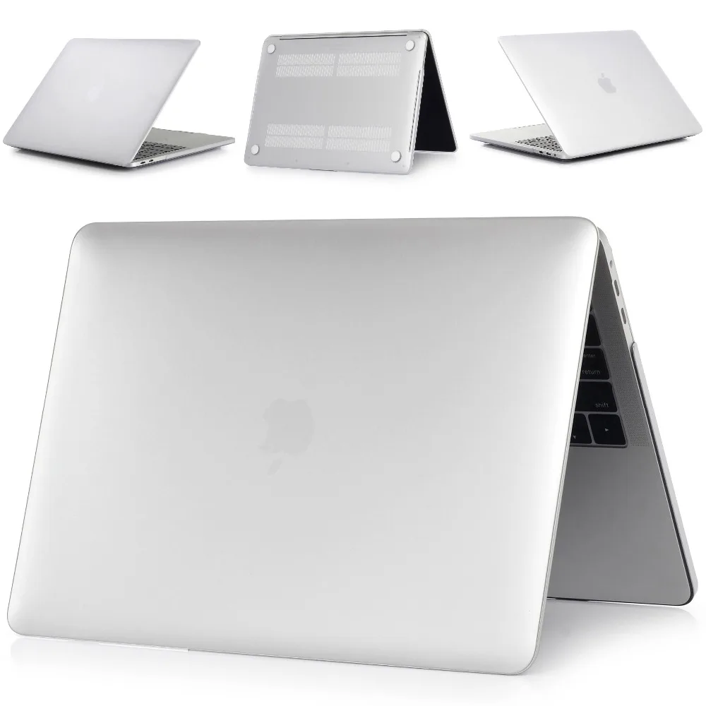 4 в 1 матовый чехол для ноутбука + клавиатуры Apple Macbook Pro Retina Air 11 12 13 15 дюймов Touch Bar