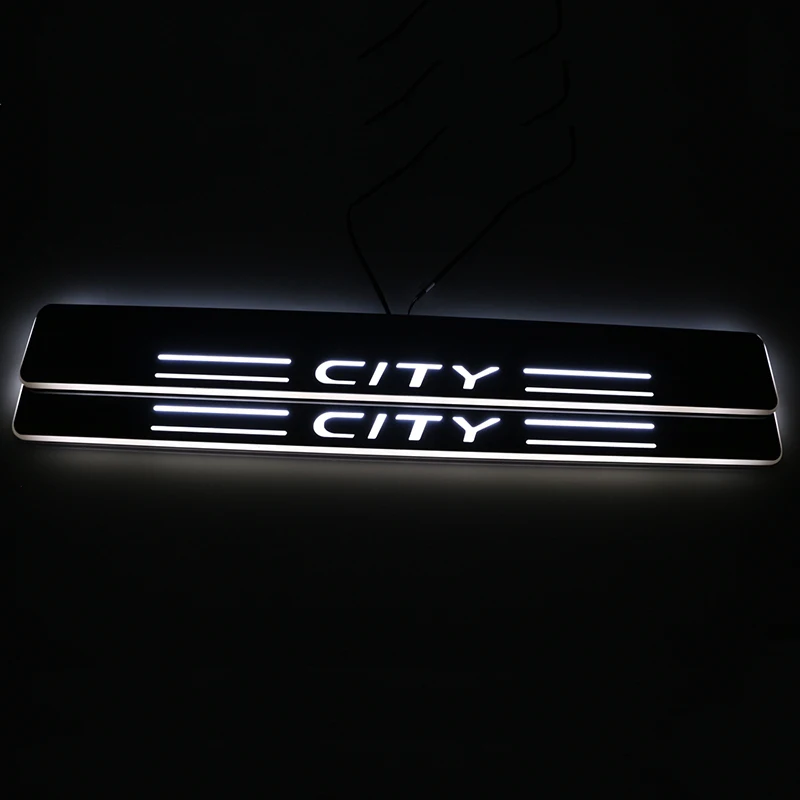 SNCN LED Автомобильная Накладка педаль порога тропа движущийся Добро пожаловать