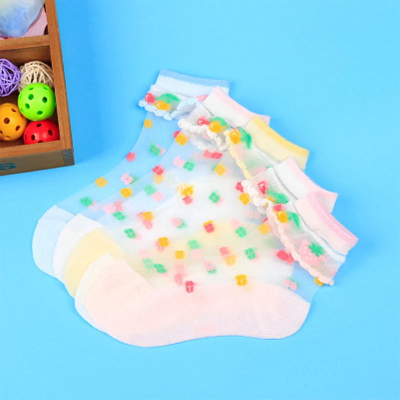 5 пар детских носков летние носки для мальчиков и девочек сетчатый тонкий дышащий