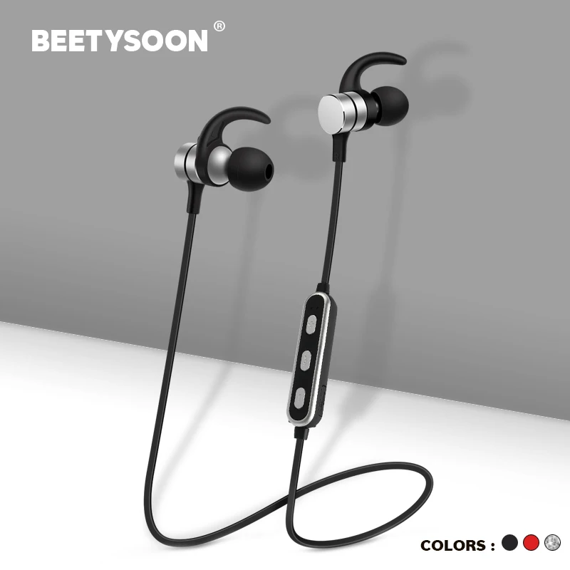 BEETYSOON беспроводные наушники Bluetooth металлические спортивные SweatProof наушник