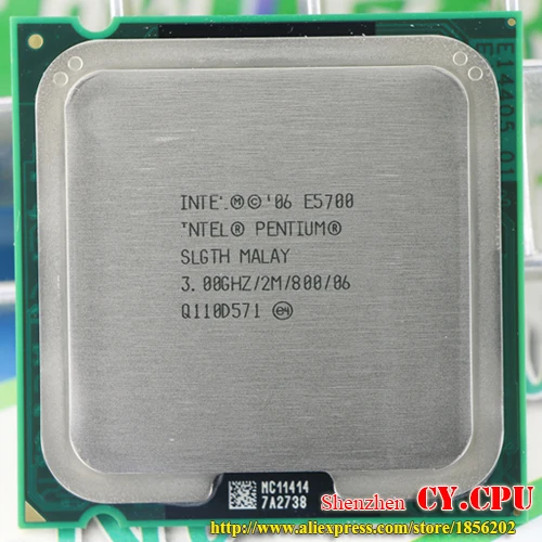 Двухъядерный процессор Intel Pentium E5700 cpu (3 0 ГГц/2 м/800 ГГц) Socket 775 Бесплатная