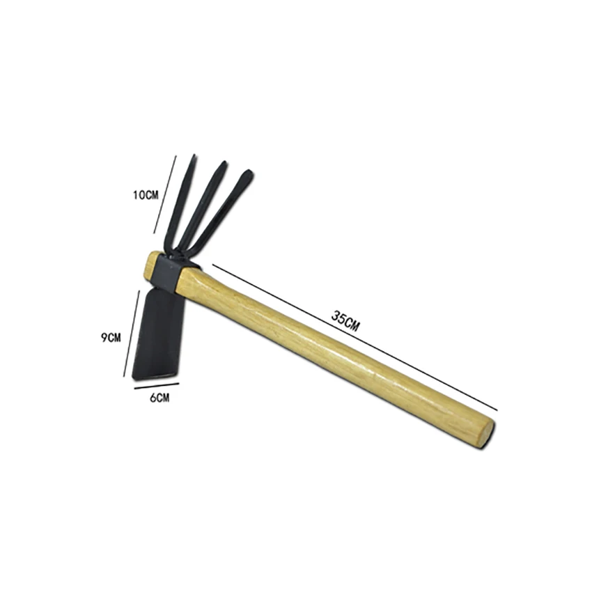 

Копающая погрузка с двумя головками Садоводство высадка экскаватор с деревянной ручкой портативный садовый ручной инструмент стальной го...