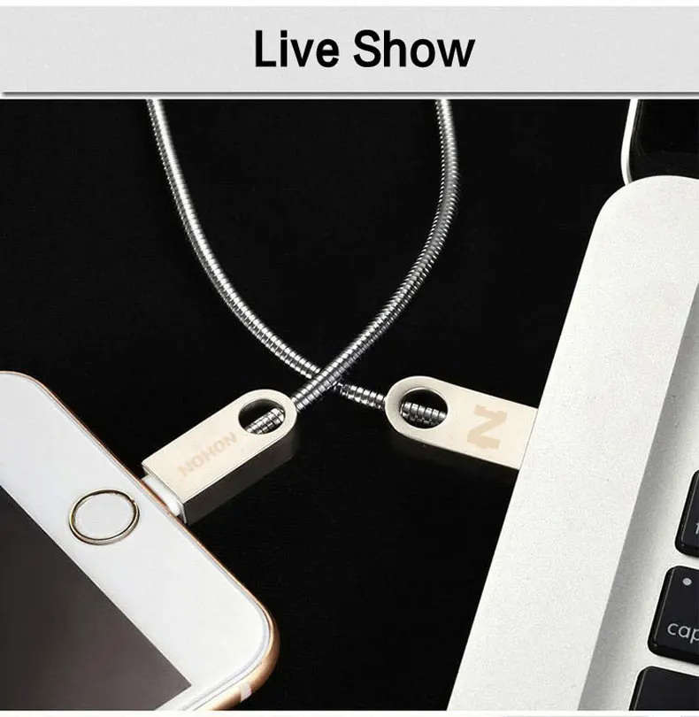 Металлический 8-контактный usb-кабель NOHON для iphone 8, 7 Plus, 6 S, 5, 5S, 6, 6 Plus, Apple, iPad Mini, 2,0 A, кабели для быстрой зарядки и синхронизации данных