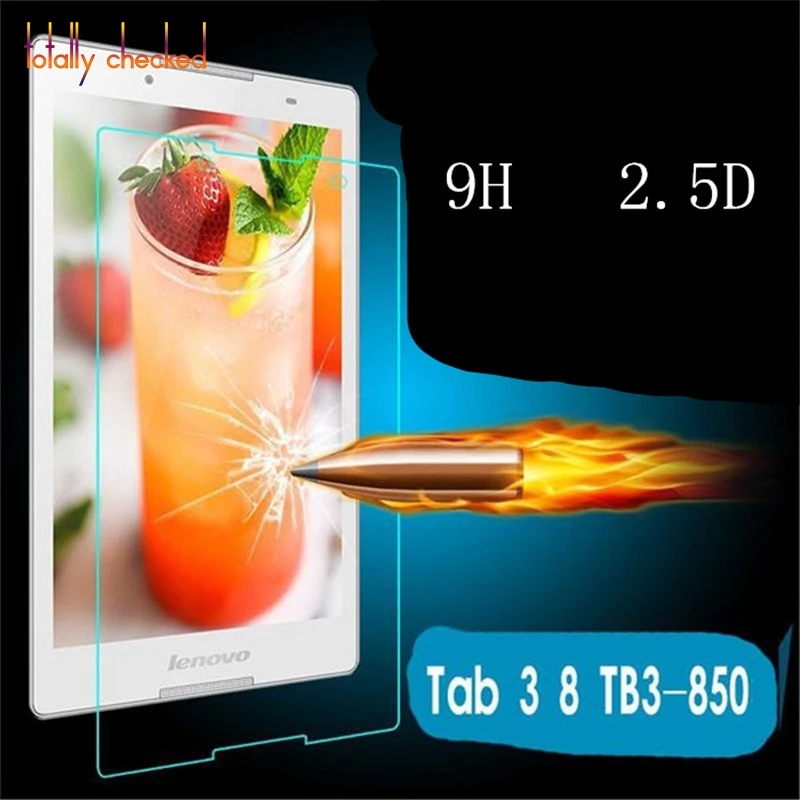 Закаленное стекло 9H для Lenovo Tab3 Tab 3 8 0 планшет + пылезащитные наклейки Защитная