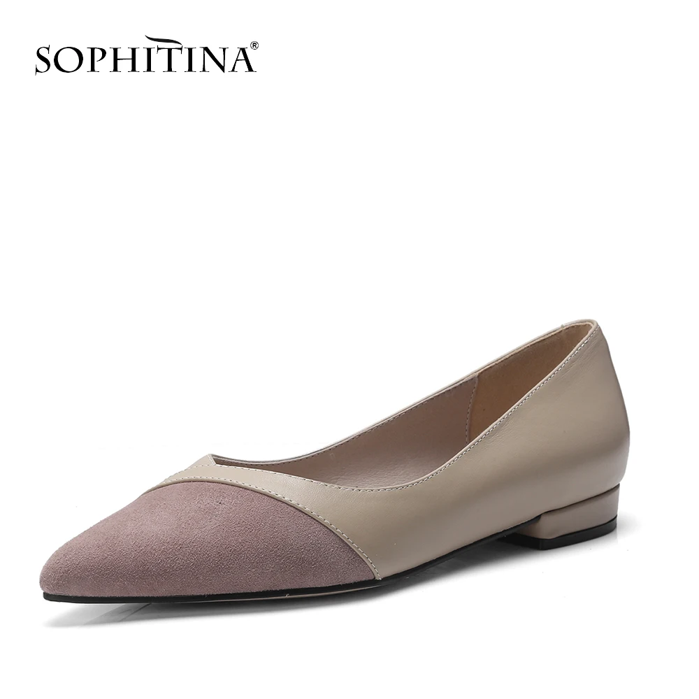SOPHITINA/Модная удобная обувь на плоской подошве Смешанные цвета