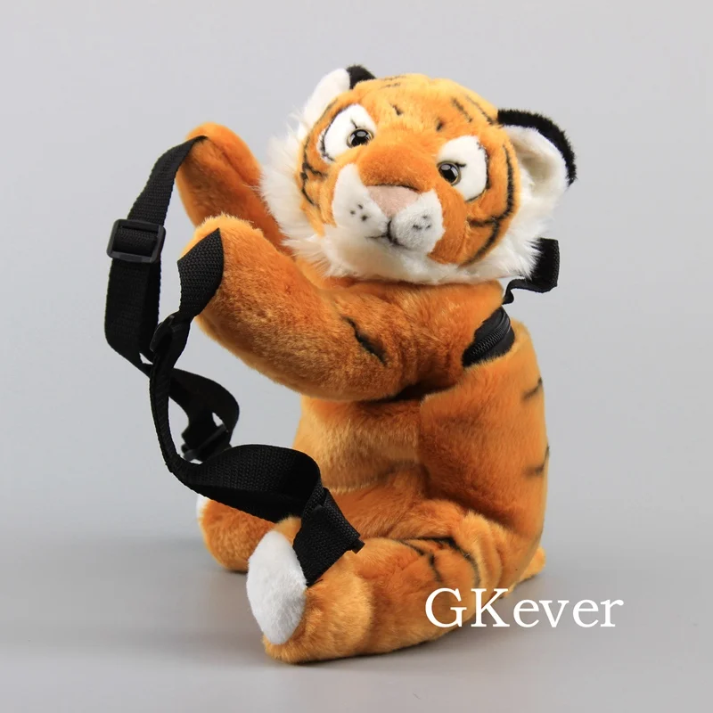 Цвет: желтый Милый тигр плюшевый рюкзак Белый Цвет Тигр мягкие животные мягкая игрушка куклы 34 см - Цвет: Цвет: желтый