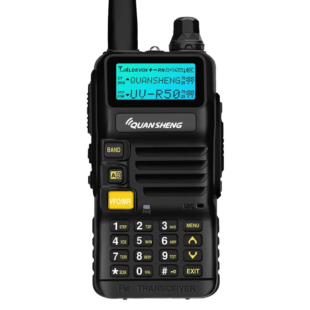 Портативная рация Quansheng UV R50 Talkie VHF UHF Двухдиапазонная UVR50 двухсторонняя CB 5 Вт FM