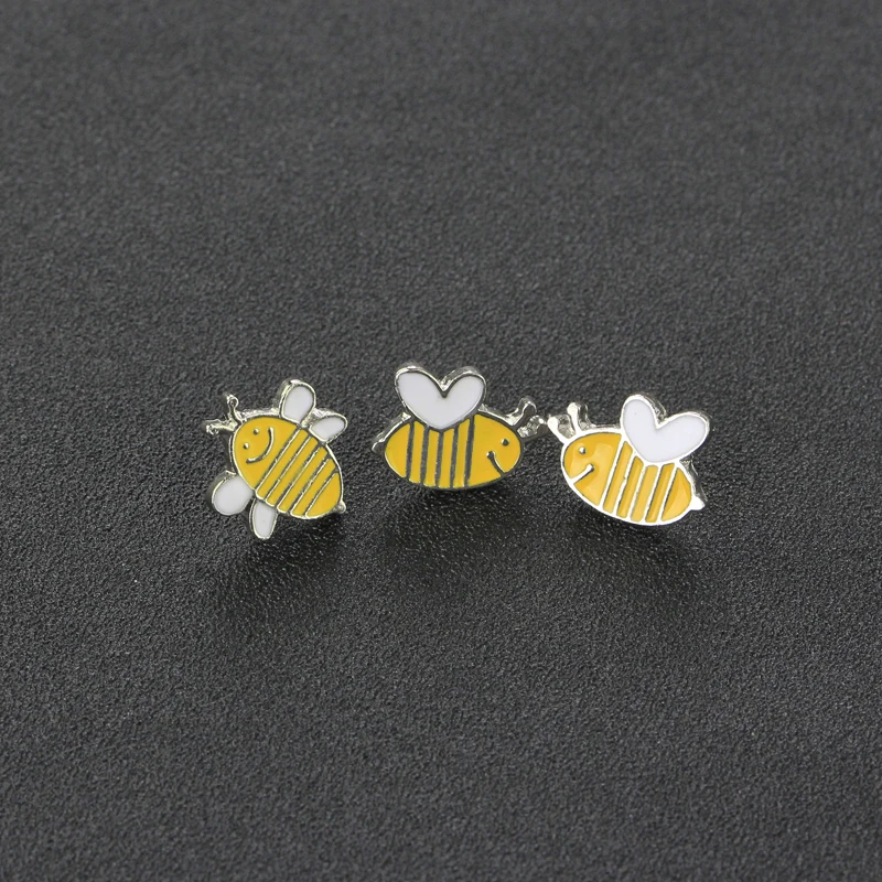 Булавка для пчелы набор белый желтый шпильки в виде и брошки Мини мультфильм