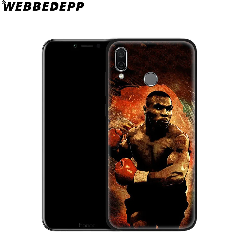 WEBBEDEPP Mike Tyson Boxing Soft Case for Huawei P8 P9 P10 P20 P30 Lite Pro P Smart Z Plus 2019 Y6 Prime 2018 2017 Mini |