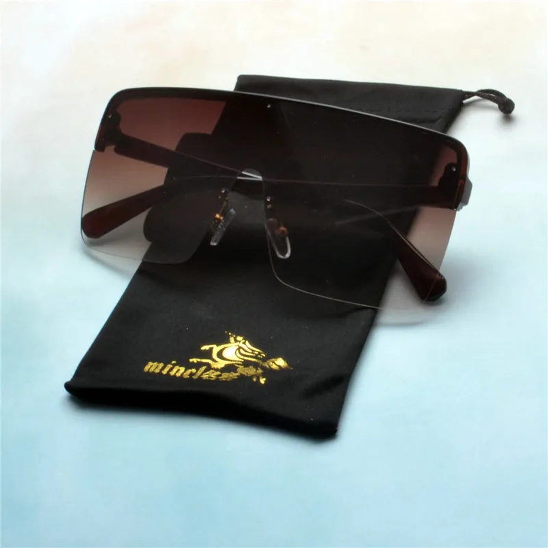 MINCL 2019 Men Sunglasses Vintage Design Big Frame Sun Glasses Driving Sunglass Goggles for Male UV400 NX | Аксессуары для одежды