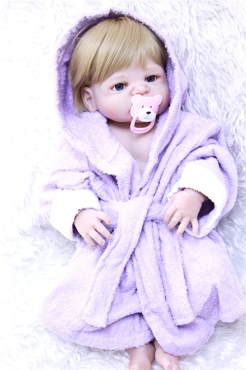 22 &quot55 см полная силиконовая кукла Reborn Baby Doll игрушка коллекционные куклы